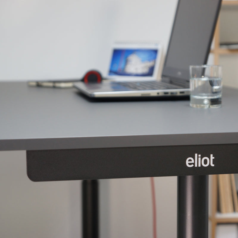 Eliot Black - mit Tischplatte Soft-Graphite